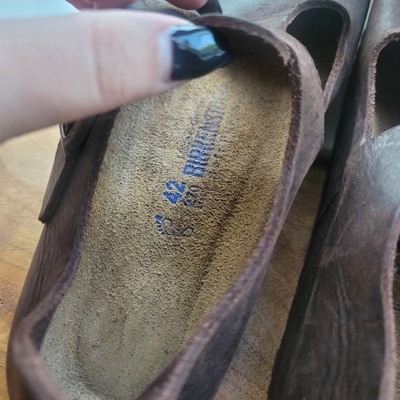 Birkenstock Paris RARE brown Mary Jane t-strap shoes - Picture 5 of 6